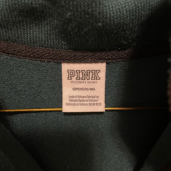 PINK Victoria Secret Half Zip Pullover Sweatshirt - Picture 4 of 5